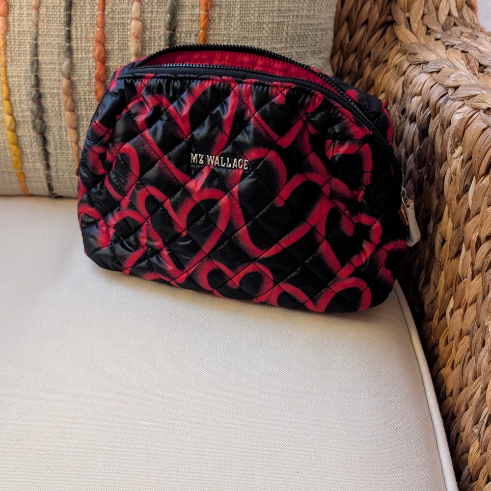 MZ Wallace Red and Black Quilted Women's Bag